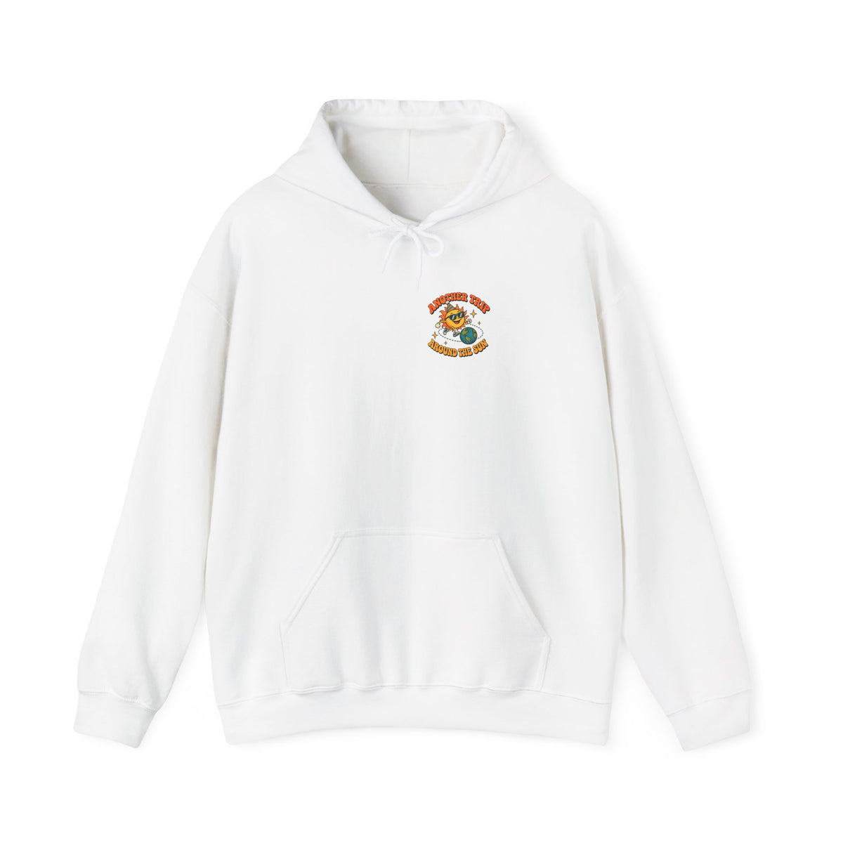 Another Trip Around the Sun Hoodie, Front and Back Retro Birthday Hoodie