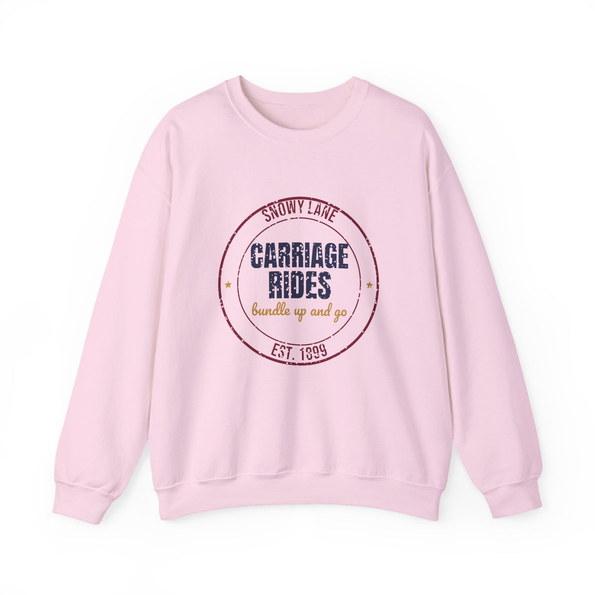 Snowy Lane Carriage Rides Est. 1899 Sweatshirt, Vintage Winter Crewneck Sweatshirt