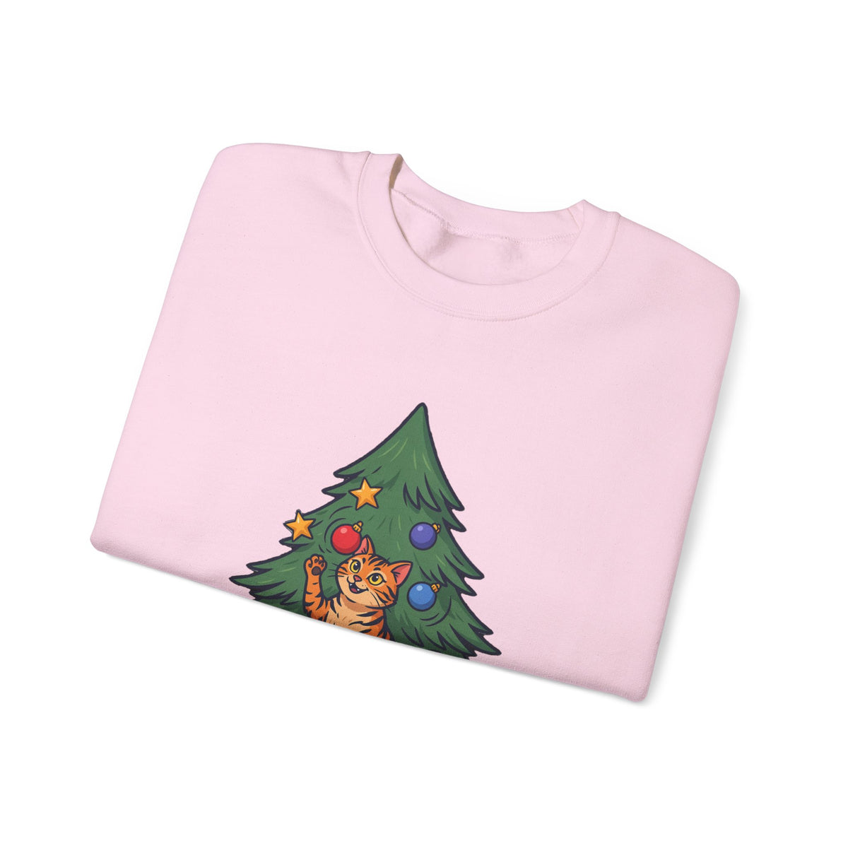 Ornament Inspector Christmas Cat Sweatshirt, Ornament Inspector Cat Crewneck Sweatshirt