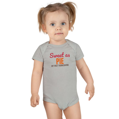 Sweet as Pie My First Thanksgiving Baby Bodysuit