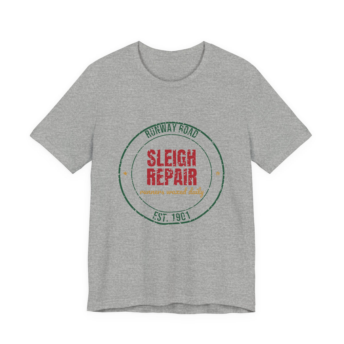 Runway Road Sleigh Repair Est. 1901 Shirt, Vintage Christmas T-Shirt, Vintage Christmas Gift