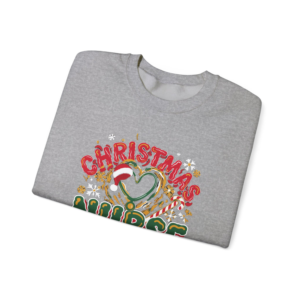 Christmas Nurse Crew Sweatshirt, Retro Nurse Christmas Crewneck, Holiday Nurse Sweater