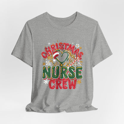 Christmas Nurse Crew Shirt, Retro Nurse Christmas T-Shirt, Holiday Gift for Nurses