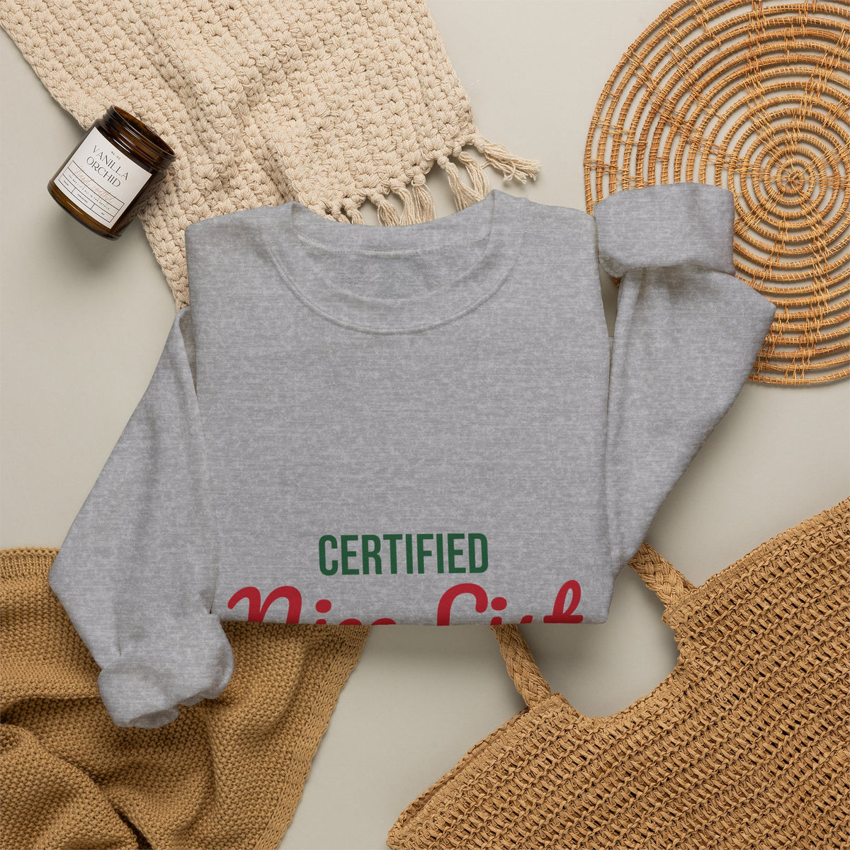 Certified Nice List Sweatshirt, Christmas Crewneck, Nice List Sweatshirt