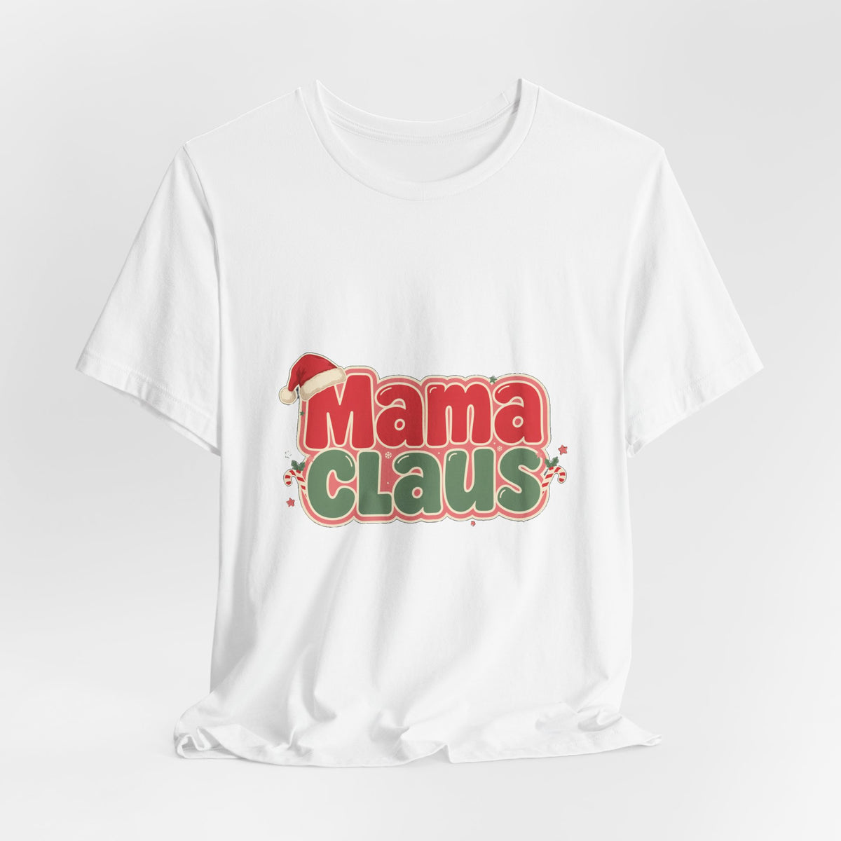 Mama Claus Shirt, Retro Christmas T-Shirt for Mom, Funny Holiday Mom Tee
