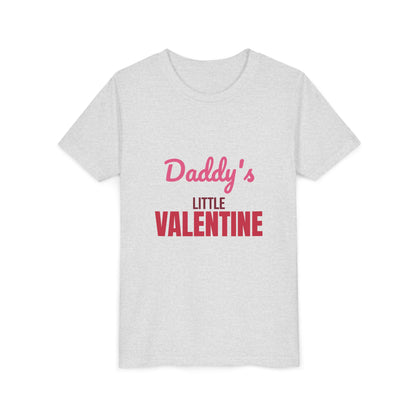 Daddy's Little Valentine Kids Shirt, Kids Valentines Day T-Shirt