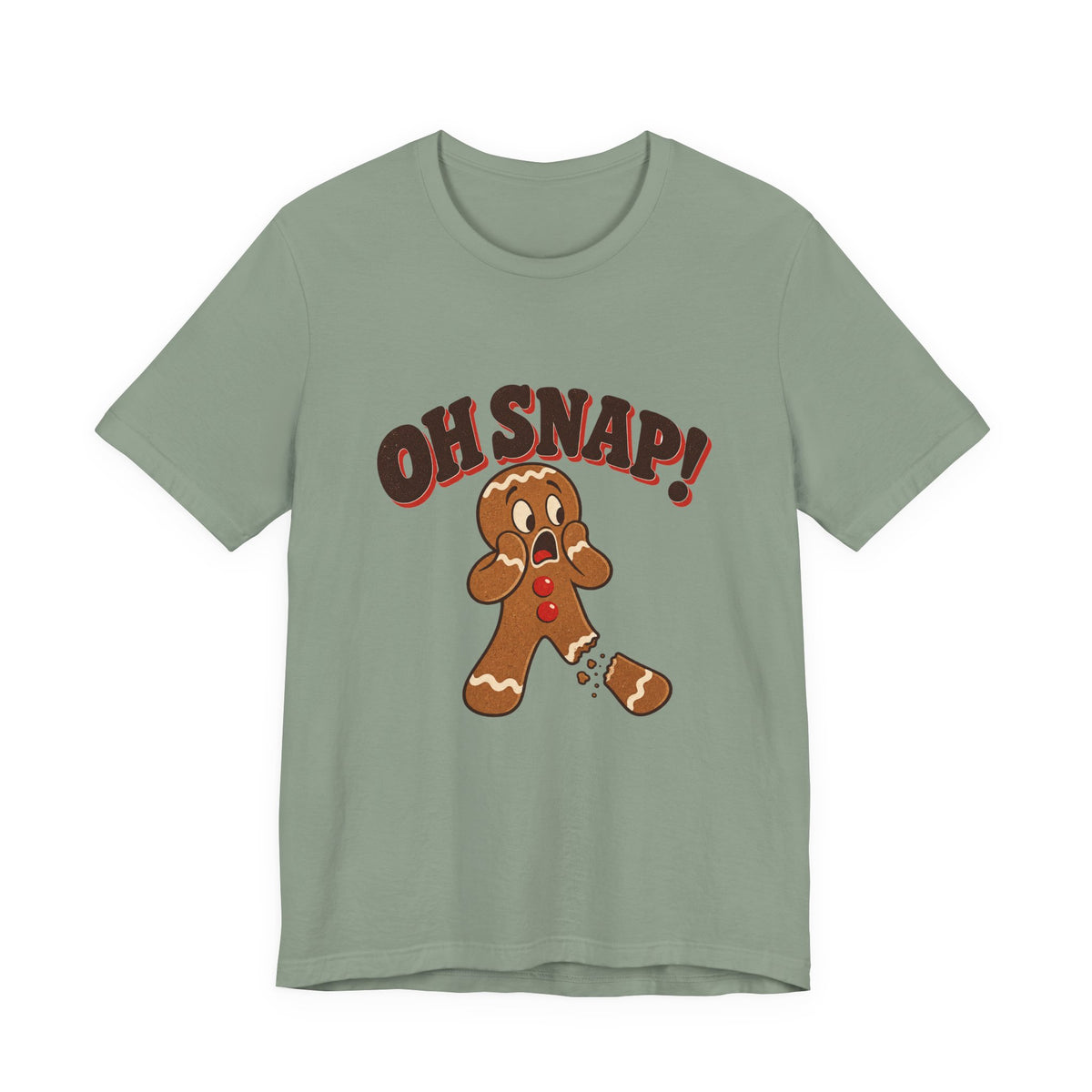 Oh Snap Gingerbread Man Funny Christmas Shirt, Funny Gingerbread T-Shirt, Funny Gingerbread Gift