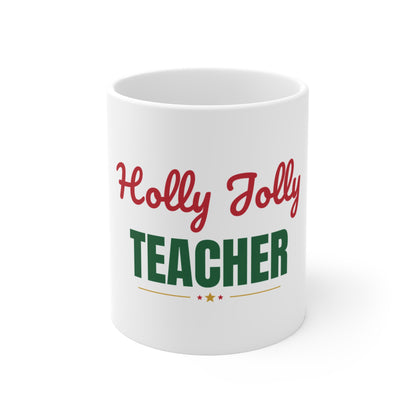 Holly Jolly Teacher Mug