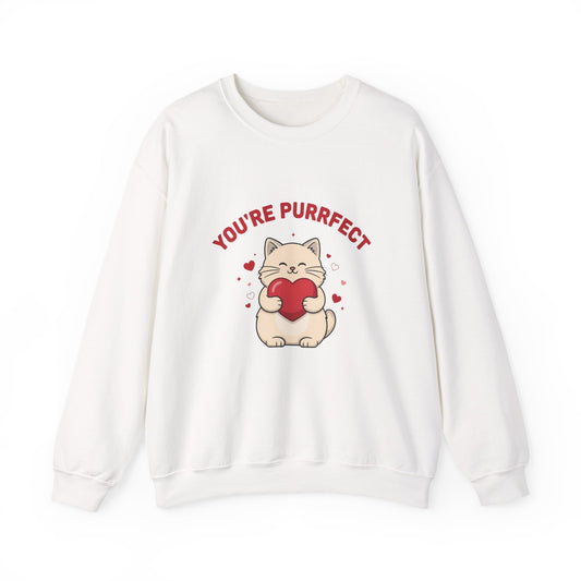 You're Purrfect Valentine Cat Sweatshirt