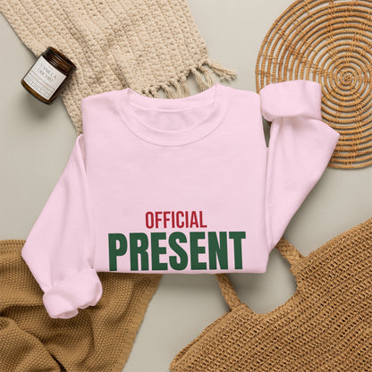 Official Present Wrapper Sweatshirt, Funny Christmas Crewneck