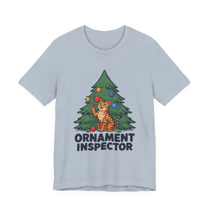 Ornament Inspector Christmas Cat Shirt, Ornament Inspector Christmas Cat T-Shirt