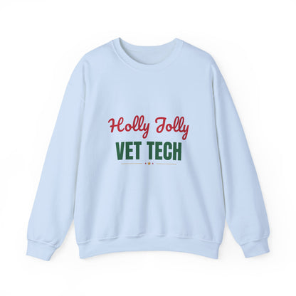 Holly Jolly Vet Tech Sweatshirt, Vet Tech Christmas Crewneck, Vet Tech Gift