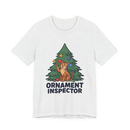Ornament Inspector Christmas Cat Shirt, Ornament Inspector Christmas Cat T-Shirt