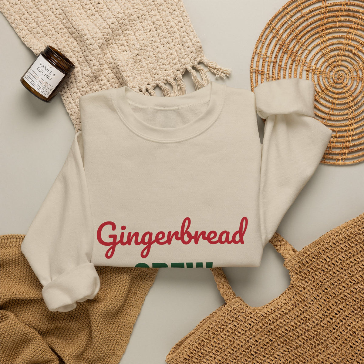 Gingerbread Crew Sweatshirt, Matching Family Christmas Crewneck