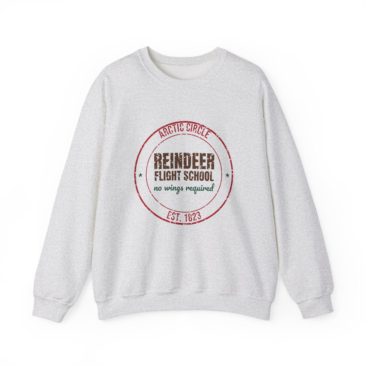 Arctic Circle Reindeer Flight School Est. 1823 Sweatshirt, Vintage Christmas Crewneck Sweatshirt