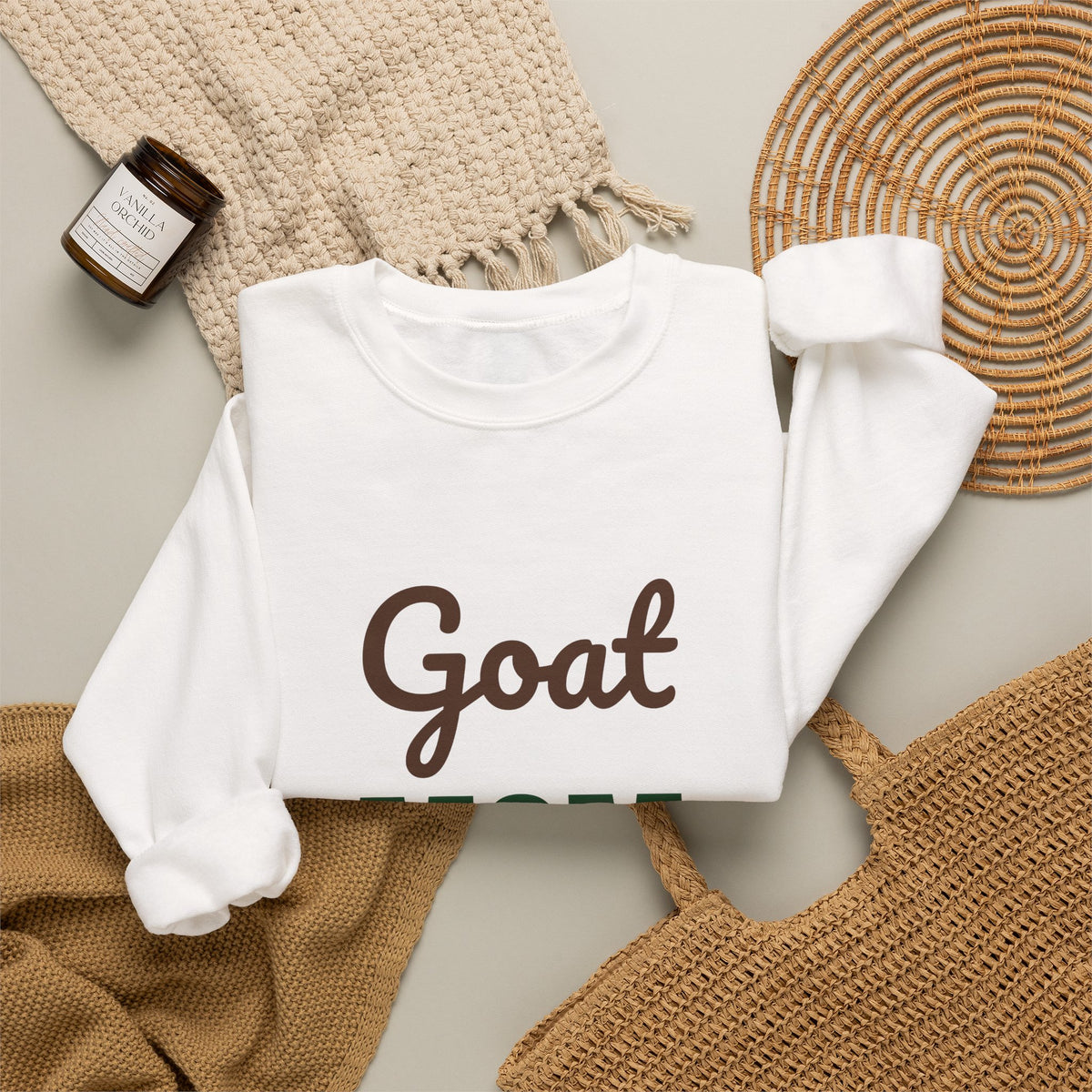 Goat Mom Herding Kids of All Kinds Sweatshirt, Goat Mom Crewneck