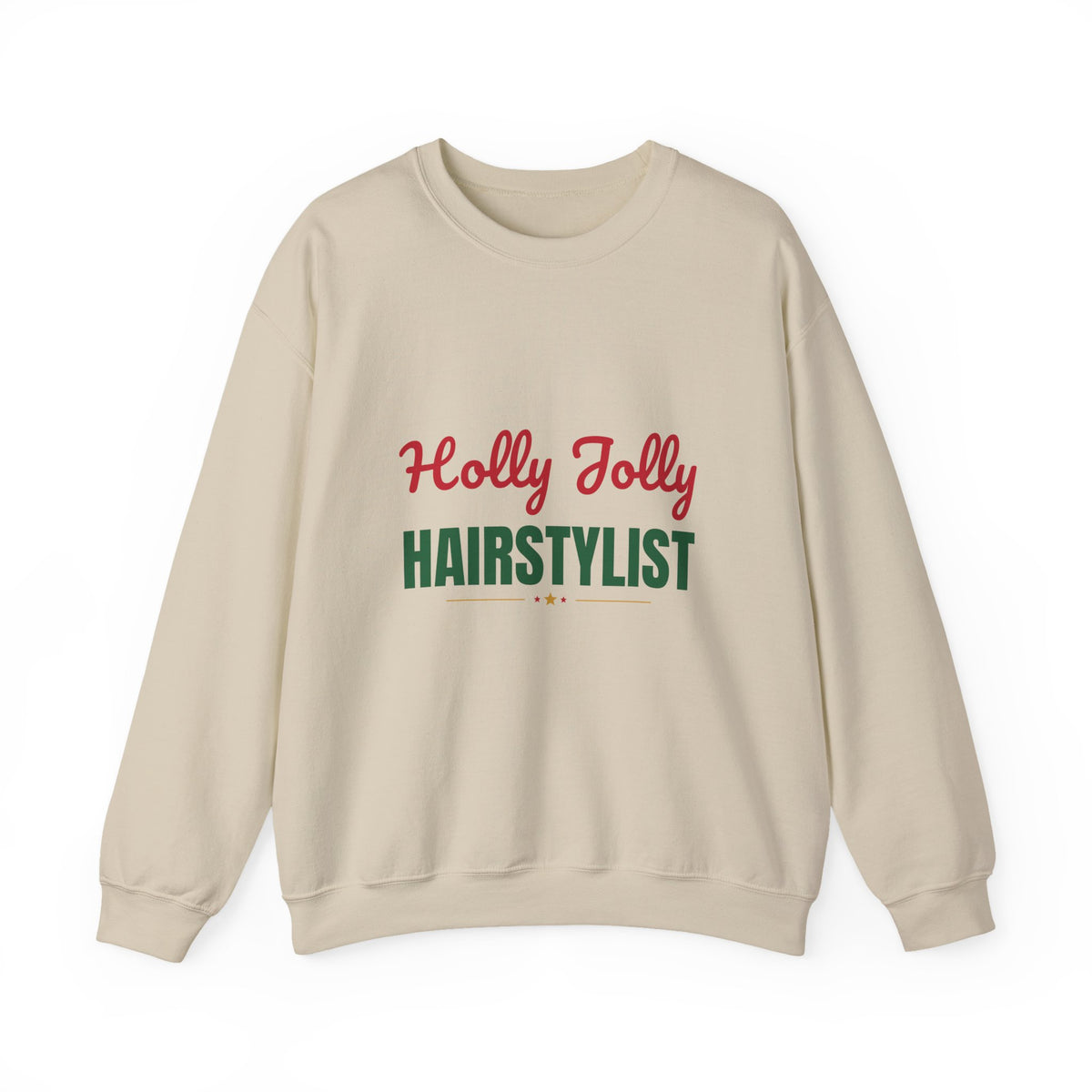 Holly Jolly Hairstylist Sweatshirt, Hairstylist Christmas Crewneck
