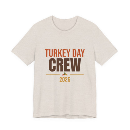 Turkey Day Crew 2026 Shirt, Matching Family Thanksgiving T-Shirt