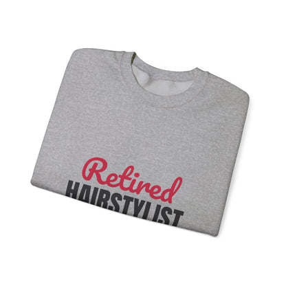 Retired Hairstylist Sweatshirt, Hairstylist Retirement Crewneck