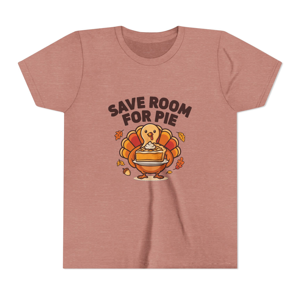 Save Room for Pie Thanksgiving Turkey Kids Shirt, Kids Save Room for Pie Thanksgiving Tee
