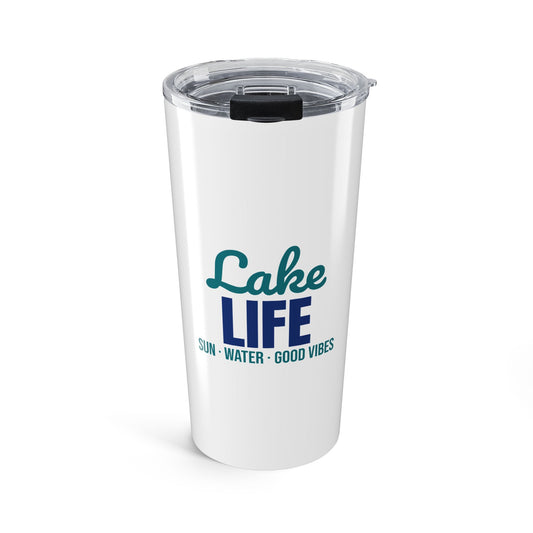 Lake Life Sun Water Good Vibes Tumbler, Lake Life 20oz Insulated Tumbler