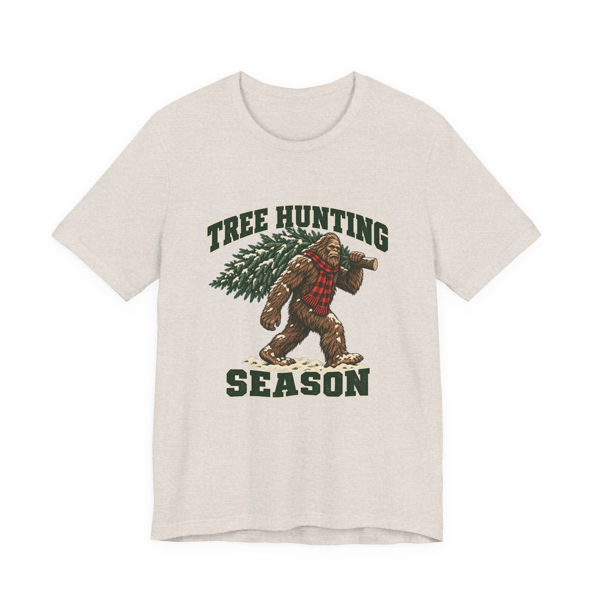 Tree Hunting Season Bigfoot Christmas Tree Shirt, Bigfoot Christmas T-Shirt, Bigfoot Christmas Gift
