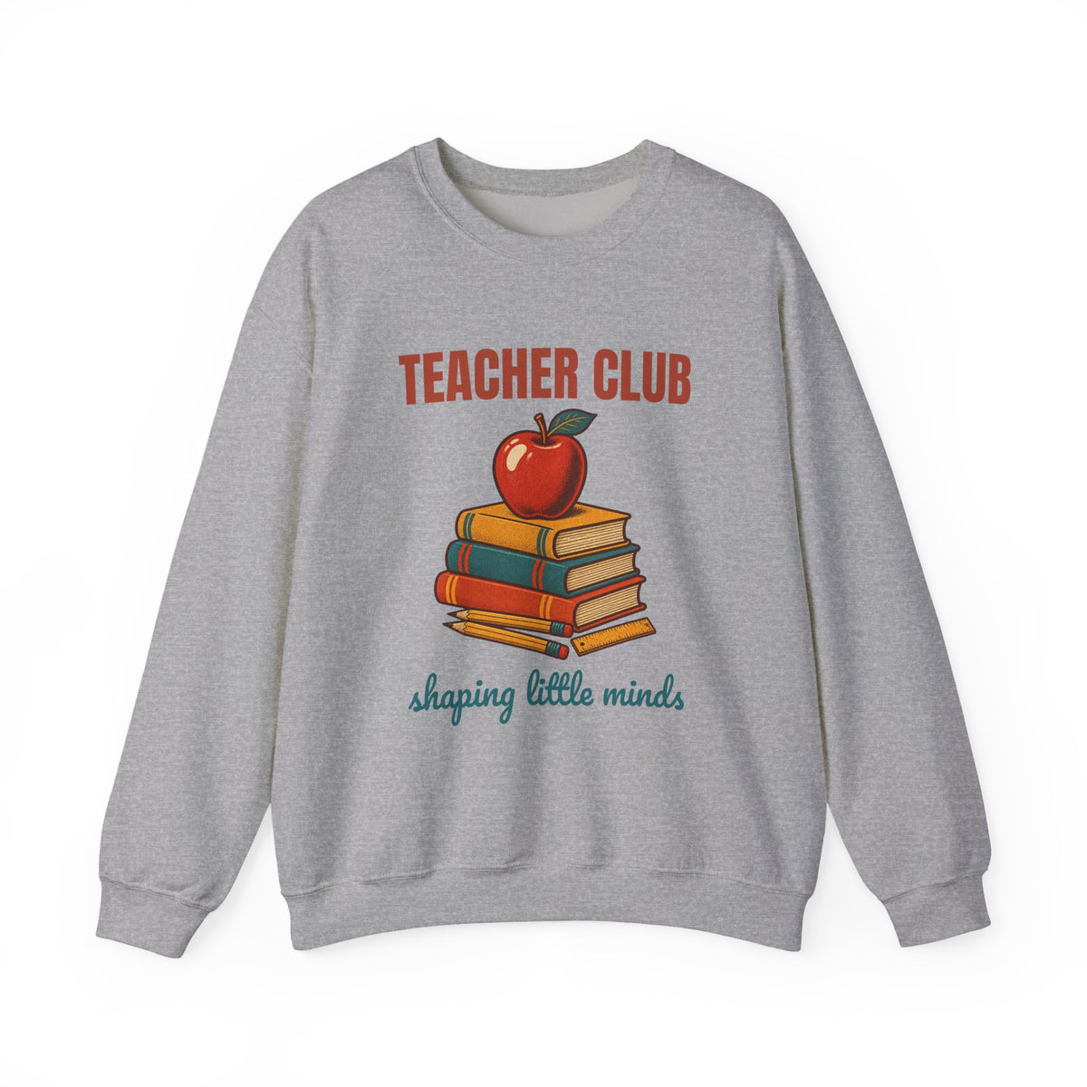 Teacher Club Shaping Little Minds Sweatshirt, Vintage Teacher Club Crewneck