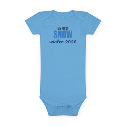 My First Snow Winter 2026 Baby Bodysuit