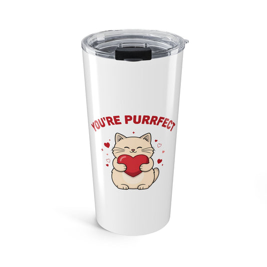 You're Purrfect Valentine Cat Tumbler