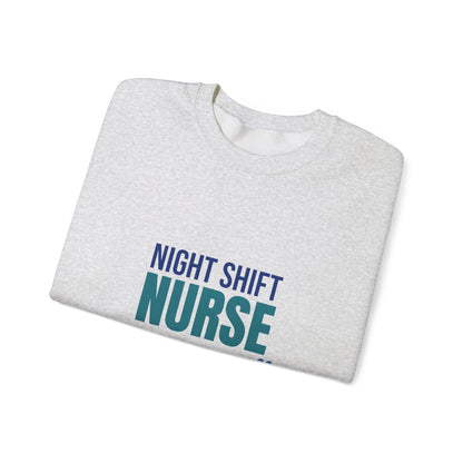Night Shift Nurse Running on Coffee Sweatshirt, Nurse Crewneck, Nurse Gift