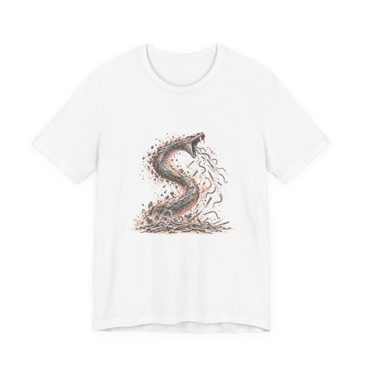 The Staff and the Serpent Shirt, Symbolic Fine Art T-Shirt, By Xudeyda