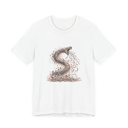 The Staff and the Serpent Shirt, Symbolic Fine Art T-Shirt, By Xudeyda
