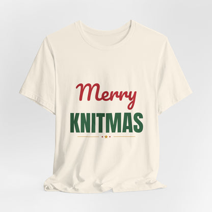 Merry Knitmas Shirt, Knitting Christmas T-Shirt, Knitter Gift