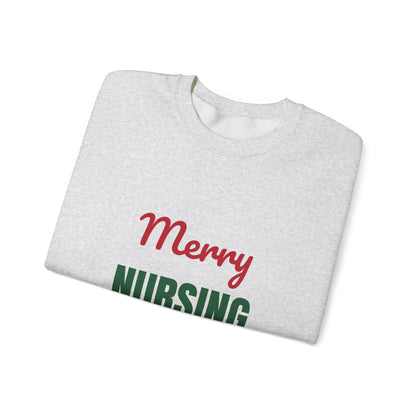 Merry Nursing Spreading Cheer One Shift at a Time Sweatshirt, Nurse Christmas Crewneck, Nurse Gift