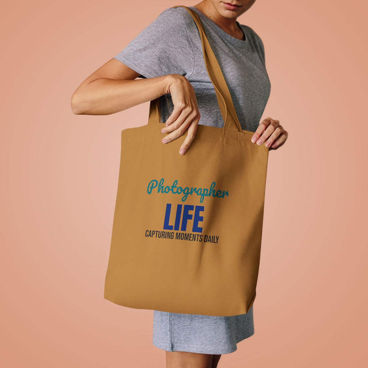Photographer Life Capturing Moments Daily Tote Bag, Photographer Canvas Tote Bag