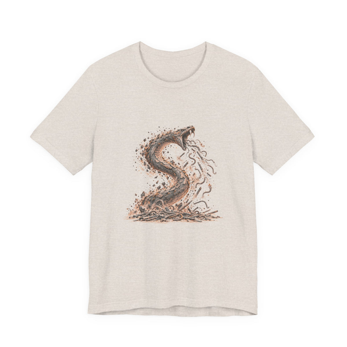 The Staff and the Serpent Shirt, Symbolic Fine Art T-Shirt, By Xudeyda