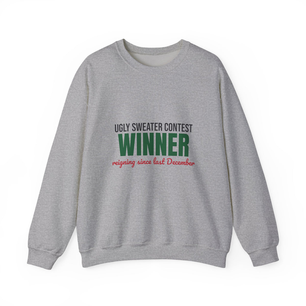 Ugly Sweater Contest Winner Sweatshirt, Ugly Sweater Contest Winner Crewneck Sweatshirt