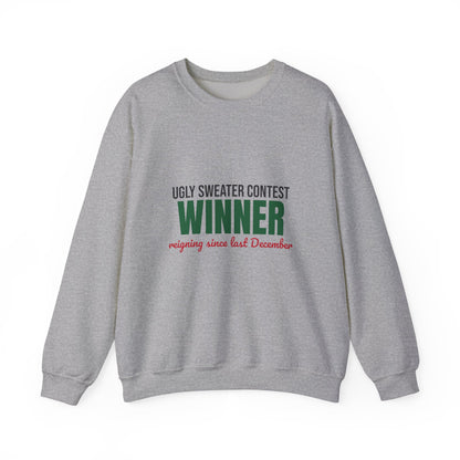 Ugly Sweater Contest Winner Sweatshirt, Ugly Sweater Contest Winner Crewneck Sweatshirt