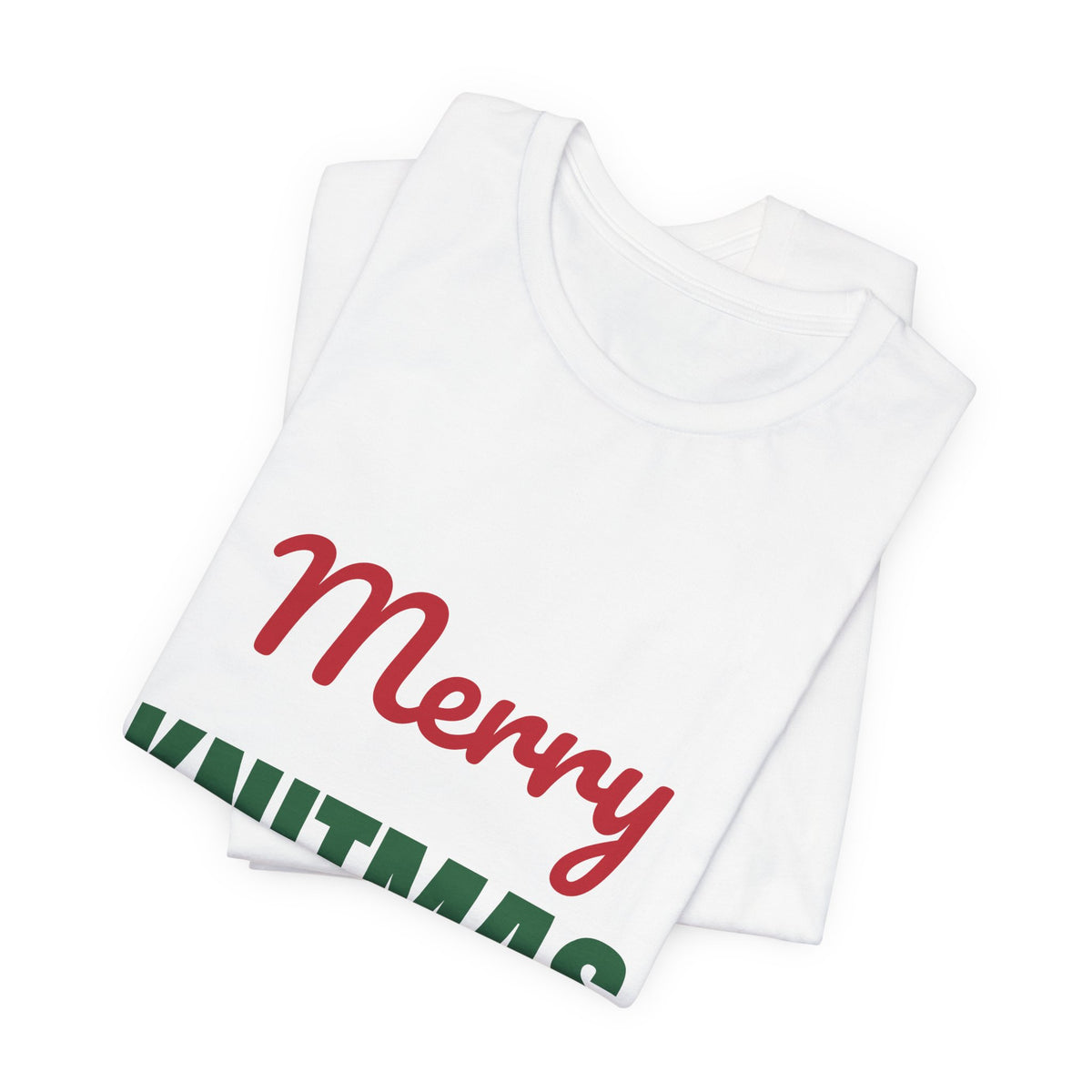 Merry Knitmas Shirt, Knitting Christmas T-Shirt, Knitter Gift