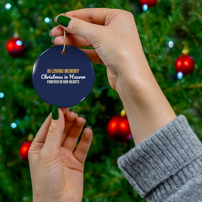 Christmas in Heaven Memorial Ornament, In Loving Memory Keepsake, Sympathy Gift