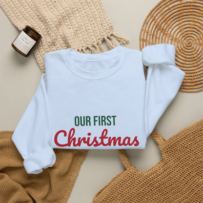 Our First Christmas Together 2026 Sweatshirt, Couples Christmas Crewneck