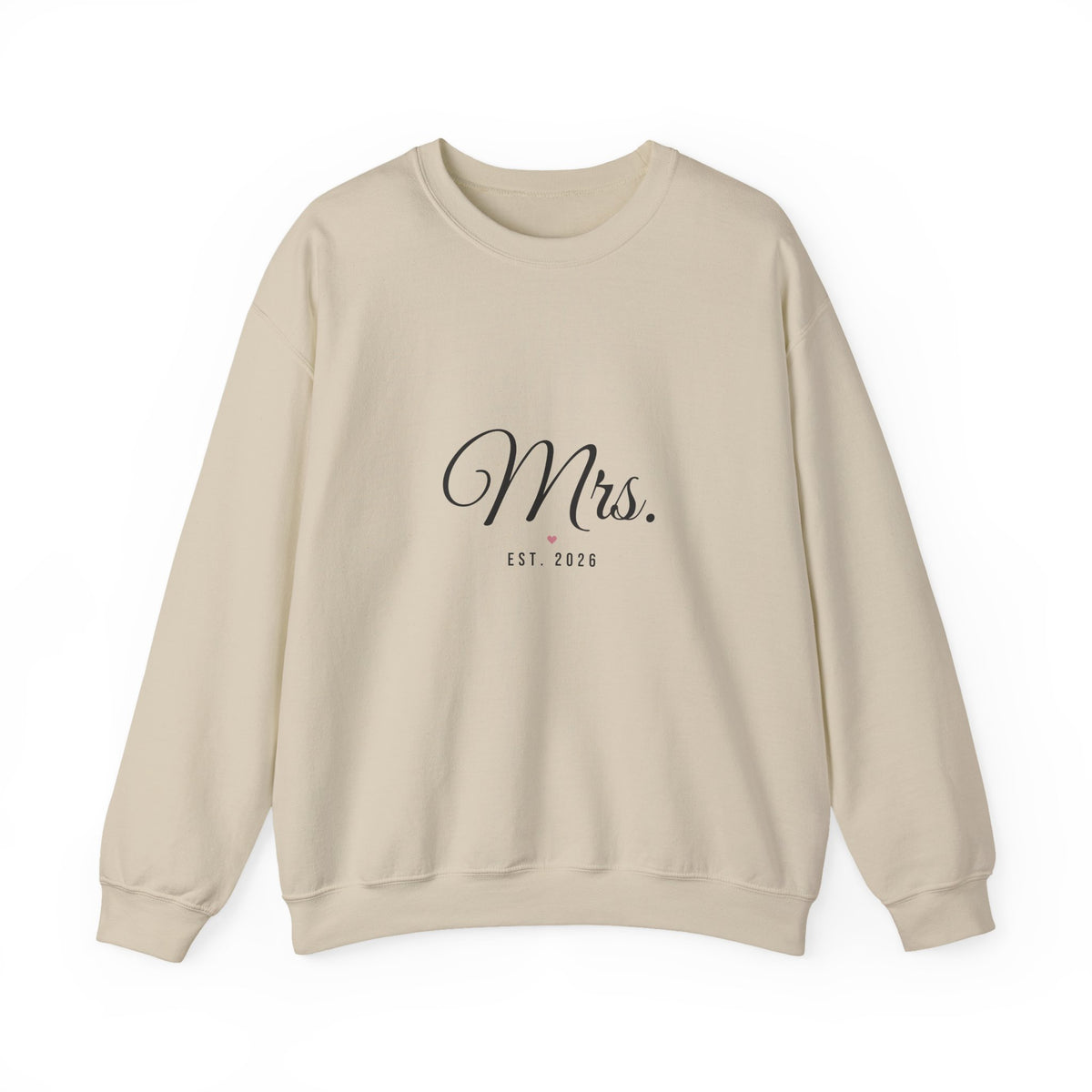 Mrs Est 2026 Sweatshirt, Bride Crewneck, Bridal Shower and Honeymoon Gift