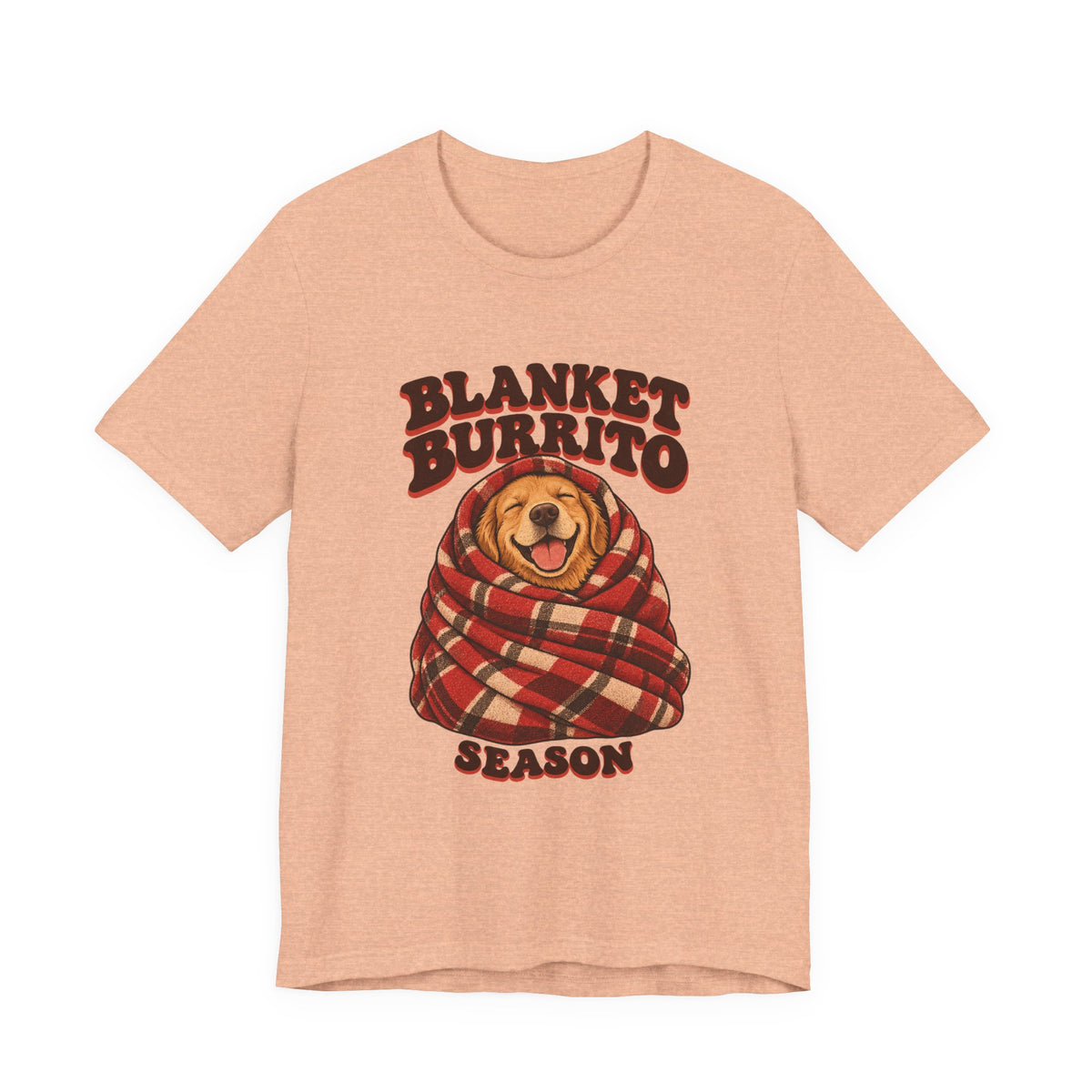 Blanket Burrito Season Golden Retriever Shirt, Cozy Golden Retriever T-Shirt, Cozy Golden Retriever Gift