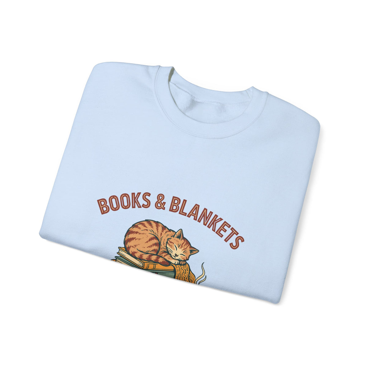 Books and Blankets Sweatshirt, Book Lover Crewneck, Bookish Sweatshirt
