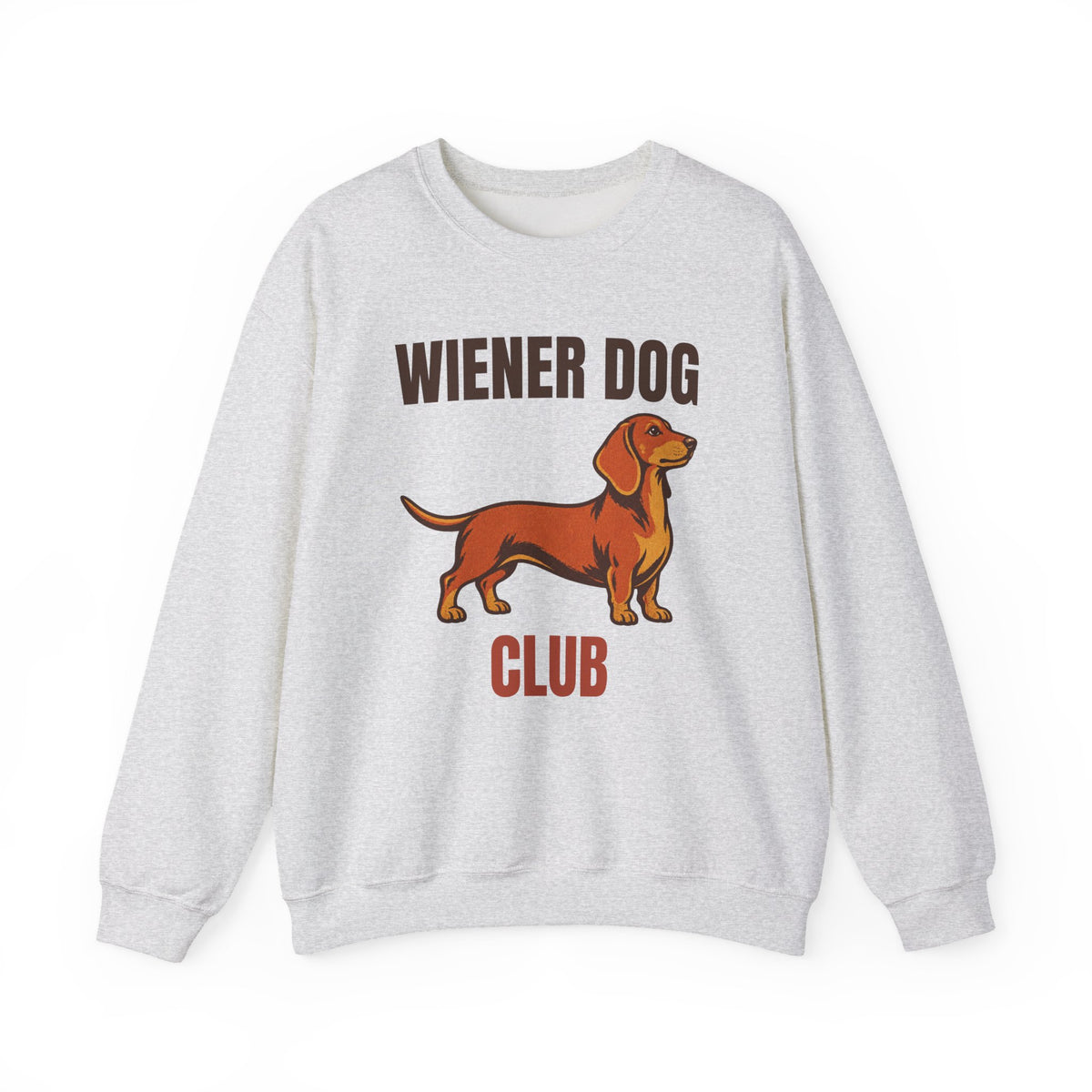 Wiener Dog Club Vintage Dachshund Sweatshirt, Vintage Dachshund Crewneck