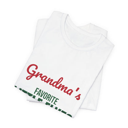 Grandma's Favorite Little Elves Shirt, Grandma Christmas T-Shirt, Nana Holiday Tee