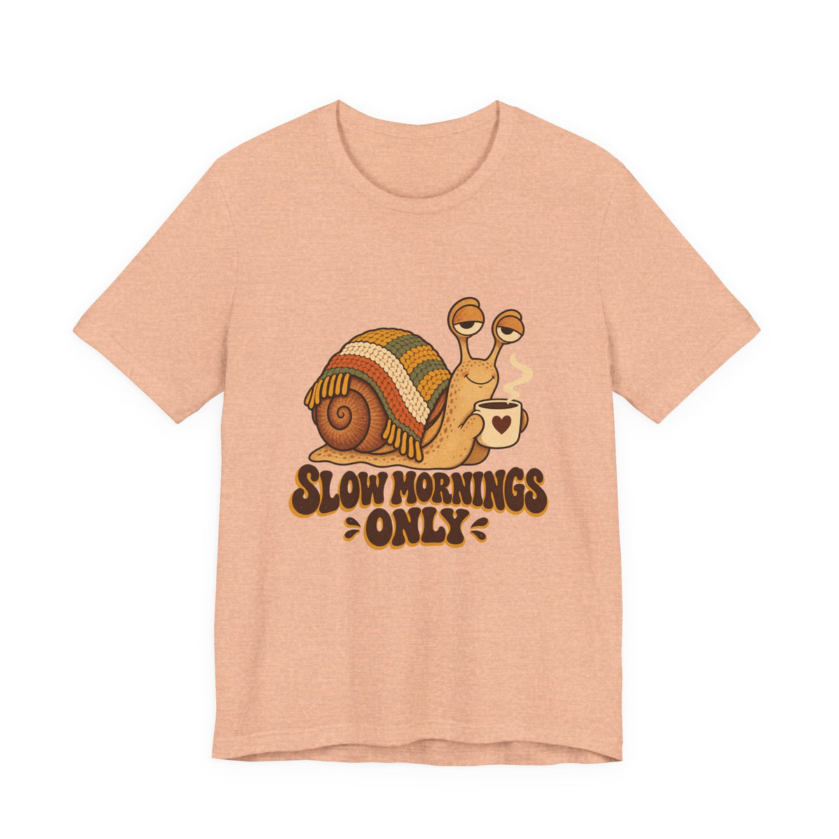 Slow Mornings Only Coffee Snail Shirt, Coffee Snail T-Shirt, Coffee Snail Gift
