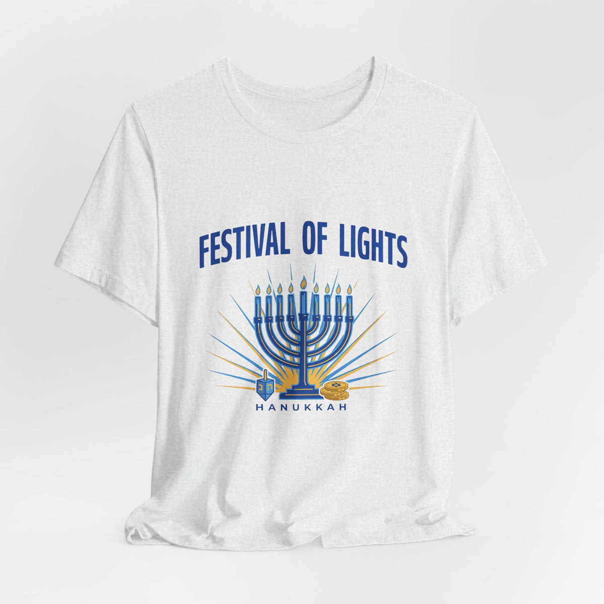Festival of Lights Hanukkah Shirt, Hanukkah T-Shirt, Menorah Tee