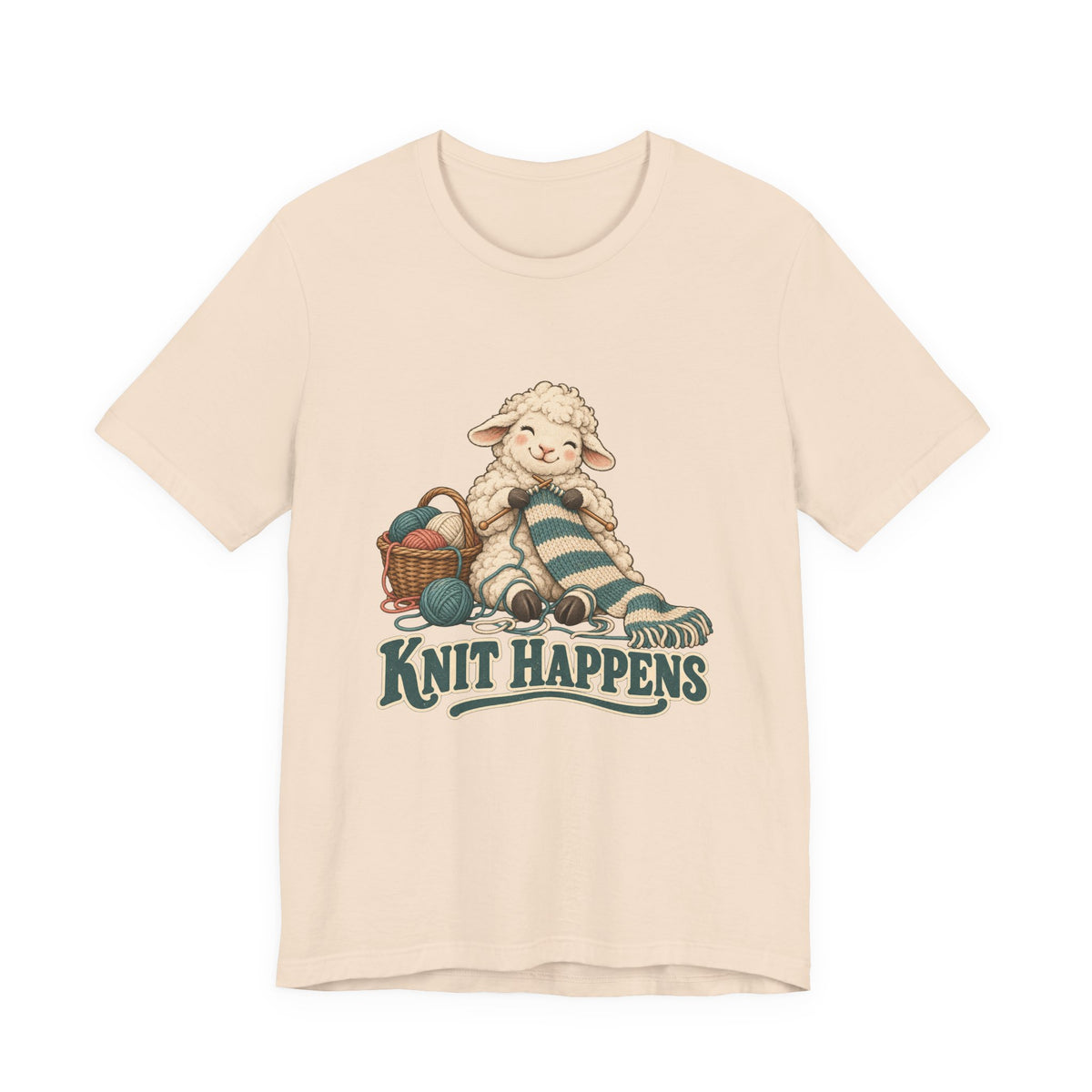 Knit Happens Knitting Sheep Shirt, Knitting Sheep T-Shirt, Knitting Sheep Gift