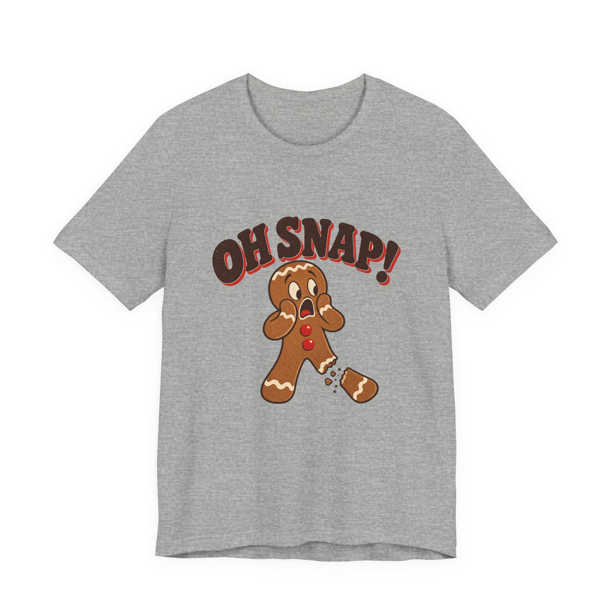 Oh Snap Gingerbread Man Funny Christmas Shirt, Funny Gingerbread T-Shirt, Funny Gingerbread Gift